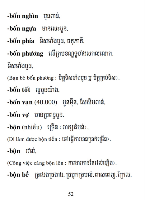 Từ điển Việt Khmer