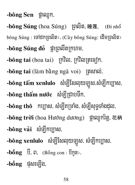 Từ điển Việt Khmer