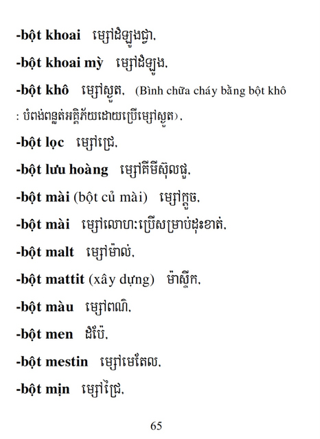 Từ điển Việt Khmer
