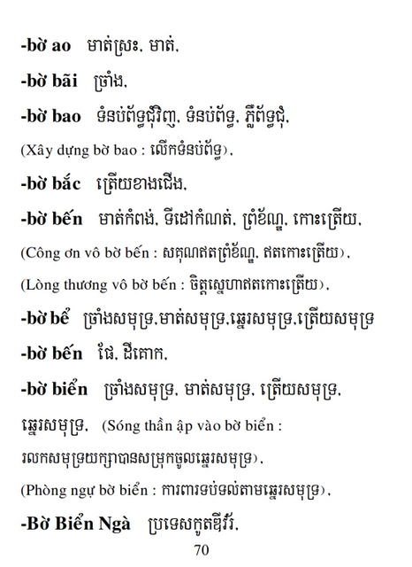 Từ điển Việt Khmer