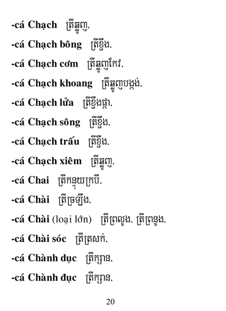 Từ điển Việt Khmer
