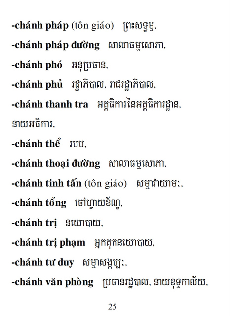 Từ điển Việt Khmer