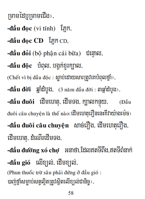 Từ điển Việt Khmer