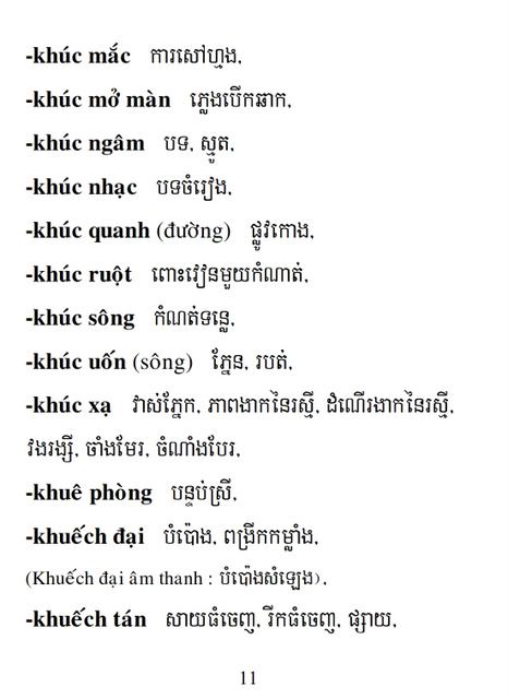 Từ điển Việt Khmer