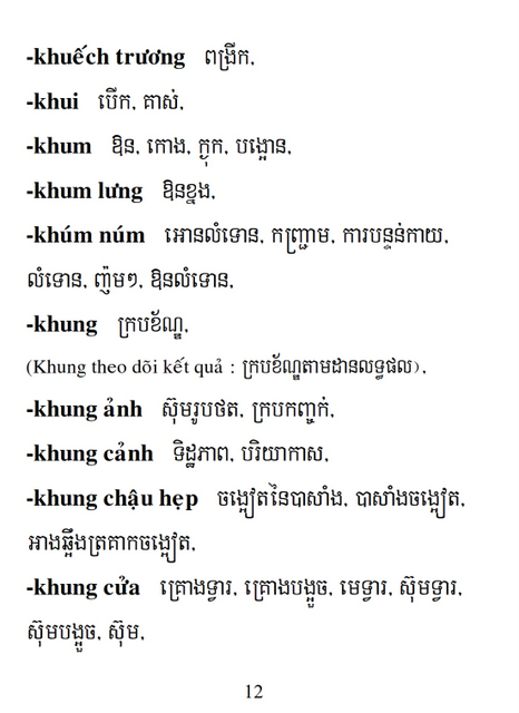 Từ điển Việt Khmer