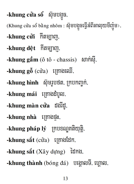Từ điển Việt Khmer