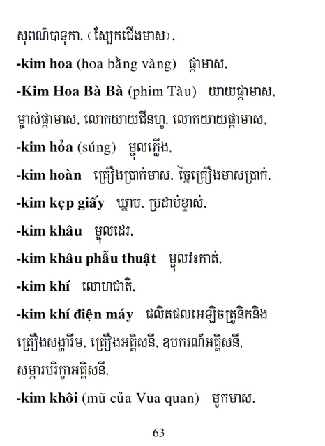 Từ điển Việt Khmer