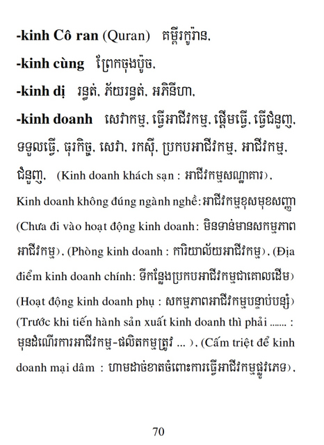 Từ điển Việt Khmer