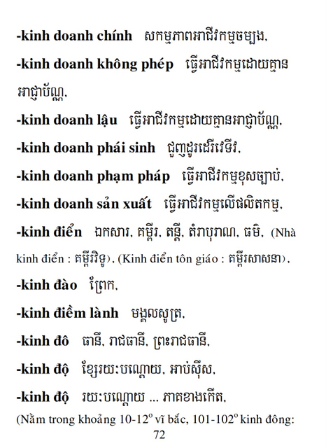 Từ điển Việt Khmer