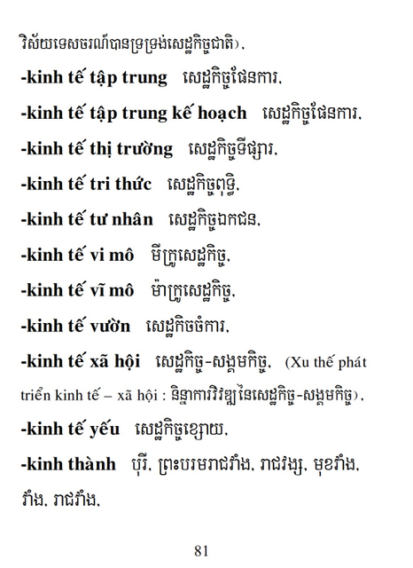Từ điển Việt Khmer