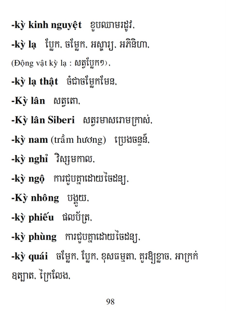 Từ điển Việt Khmer