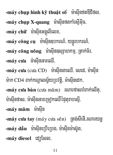 Từ điển Việt Khmer