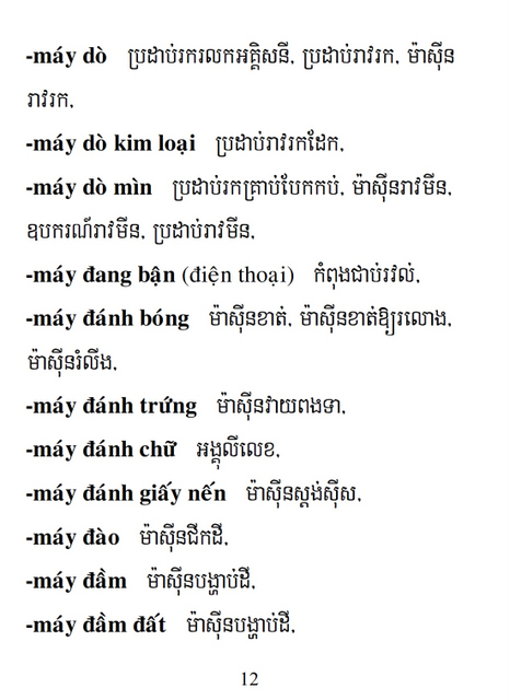 Từ điển Việt Khmer