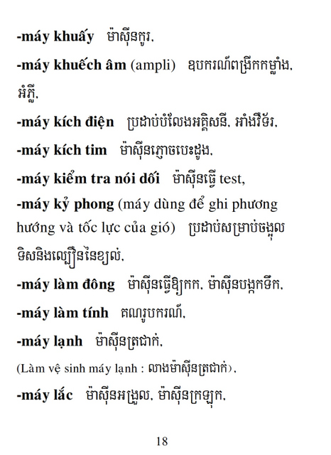 Từ điển Việt Khmer