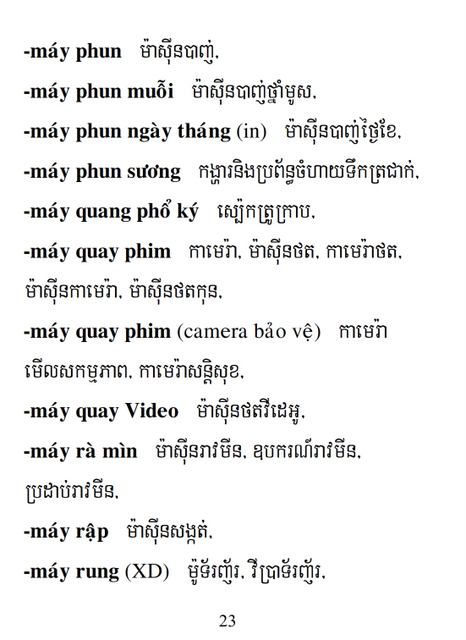 Từ điển Việt Khmer