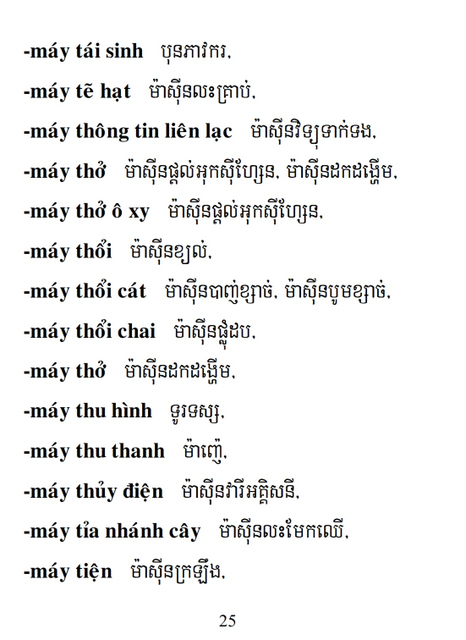 Từ điển Việt Khmer