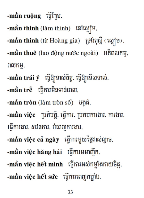 Từ điển Việt Khmer