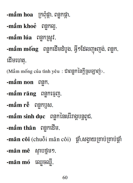 Từ điển Việt Khmer