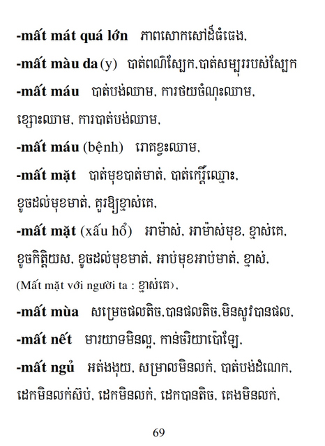 Từ điển Việt Khmer