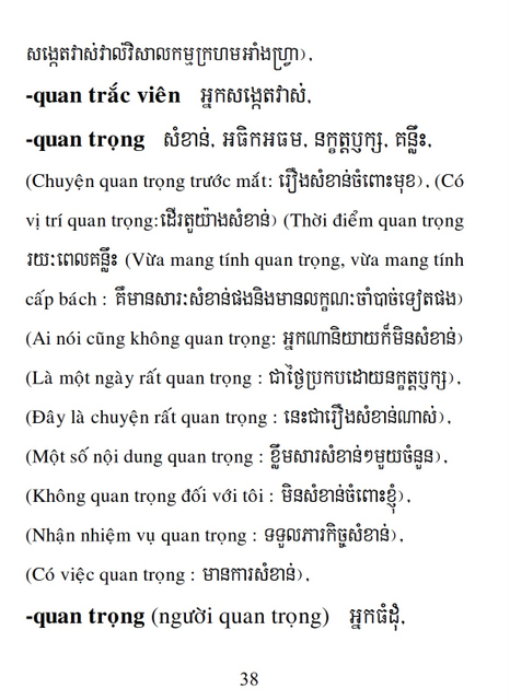 Từ điển Việt Khmer