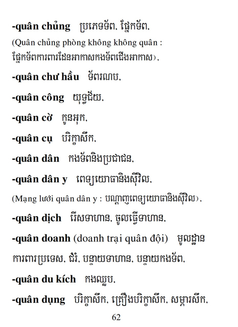 Từ điển Việt Khmer