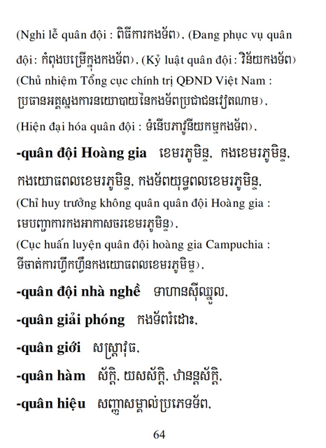 Từ điển Việt Khmer