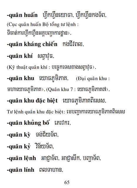 Từ điển Việt Khmer