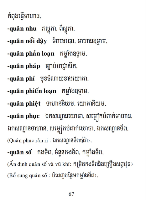 Từ điển Việt Khmer