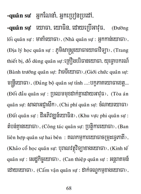 Từ điển Việt Khmer