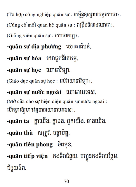Từ điển Việt Khmer