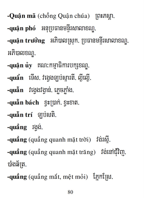 Từ điển Việt Khmer