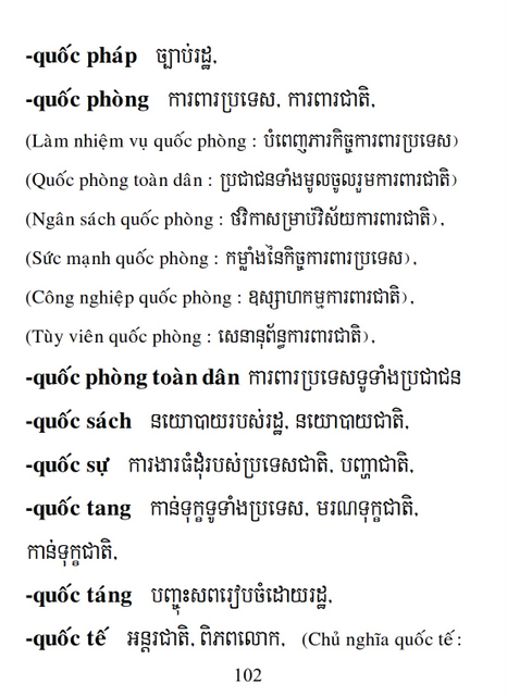 Từ điển Việt Khmer