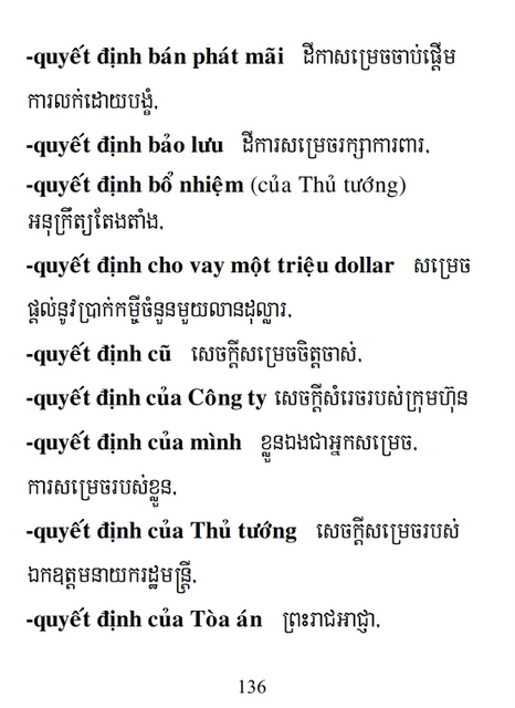 Từ điển Việt Khmer