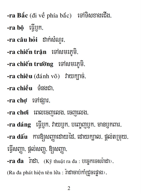Từ điển Việt Khmer