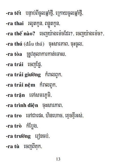 Từ điển Việt Khmer