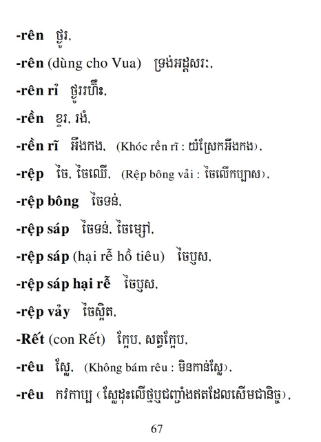 Từ điển Việt Khmer
