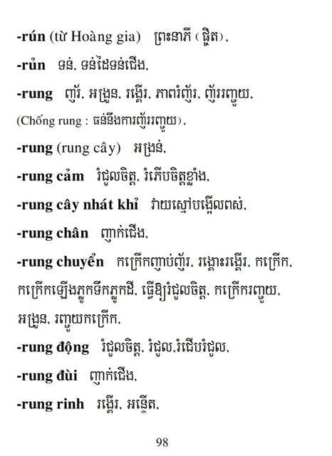 Từ điển Việt Khmer
