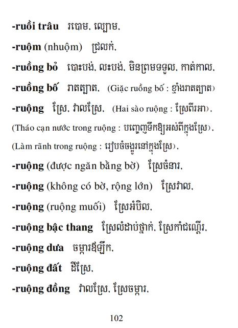 Từ điển Việt Khmer