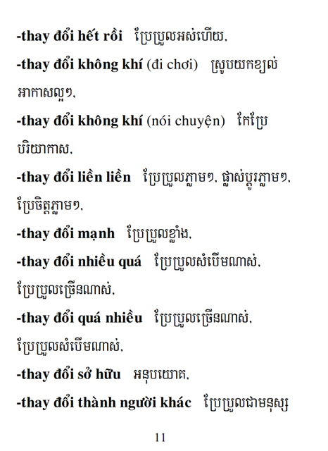 Từ điển Việt Khmer